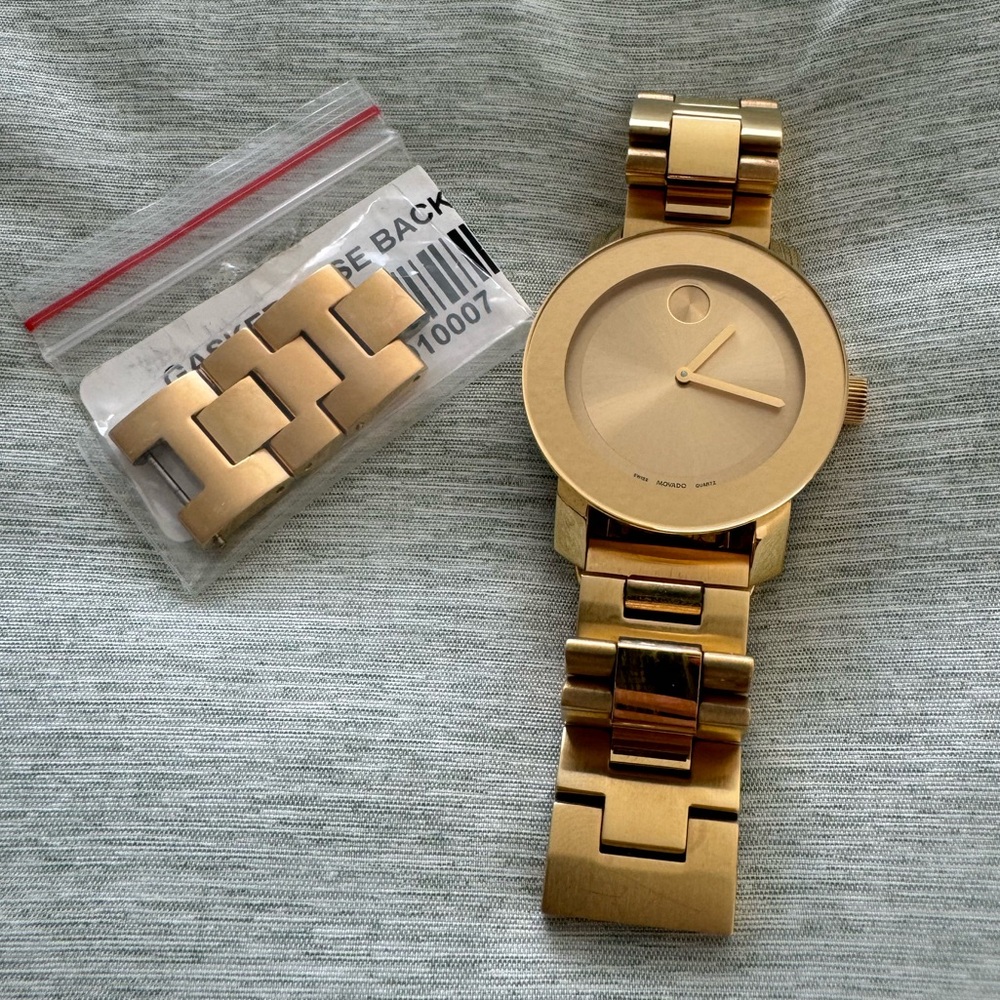 Movado BOLD Medium Yellow Gold Watch